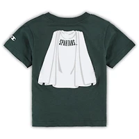 T-shirt super héros Spartans de l'État du Michigan Champion vert pour tout-petits