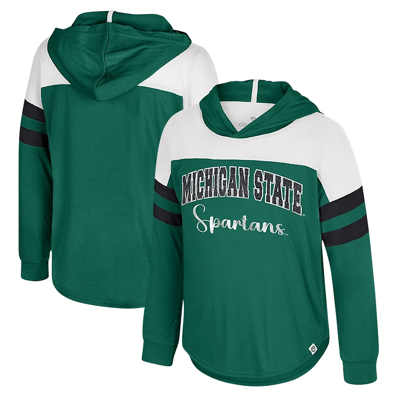 Toddler Colosseum Green Michigan State Spartans Reflection Hoodie Long Sleeve T-Shirt