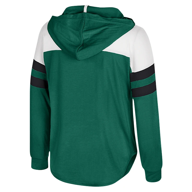 T-shirt à manches longues et capuche réfléchissant pour tout-petits Colosseum Green Michigan State Spartans