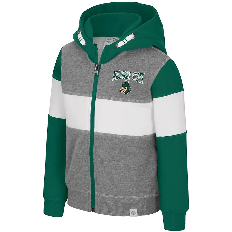 Toddler Colosseum  Heather Gray Michigan State Spartans Bert Full-Zip Hoodie