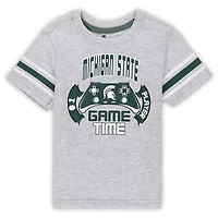 T-shirt Colosseum Heather Grey Michigan State Spartans Gamer pour tout-petit