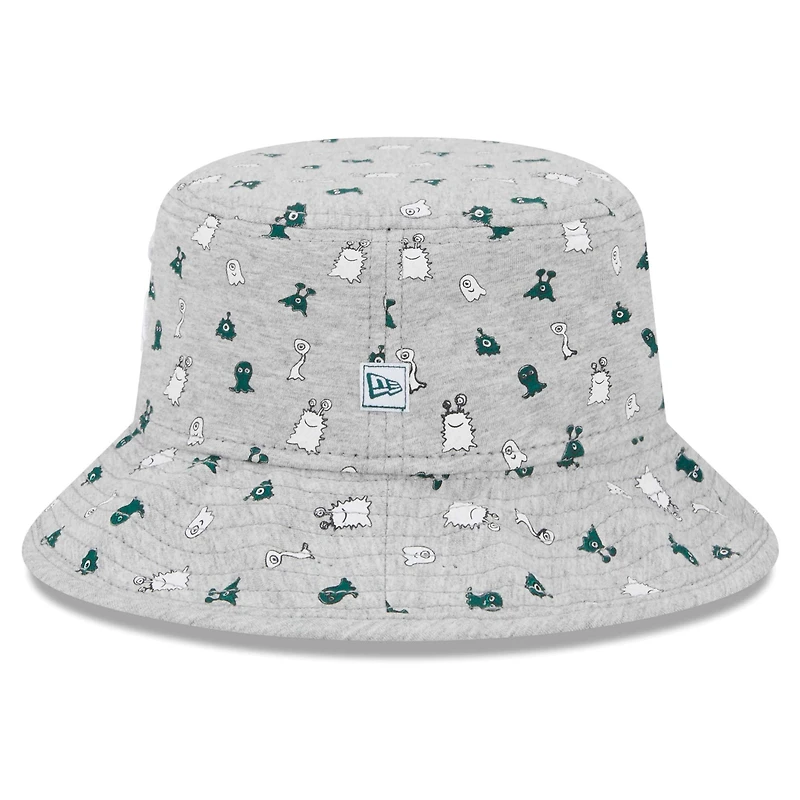 Chapeau bob New Era pour tout-petit, gris chiné, Michigan State Spartans Critter