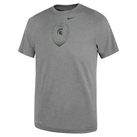 T-shirt de performance football Nike gris pour tout-petit Michigan State Spartans Legend