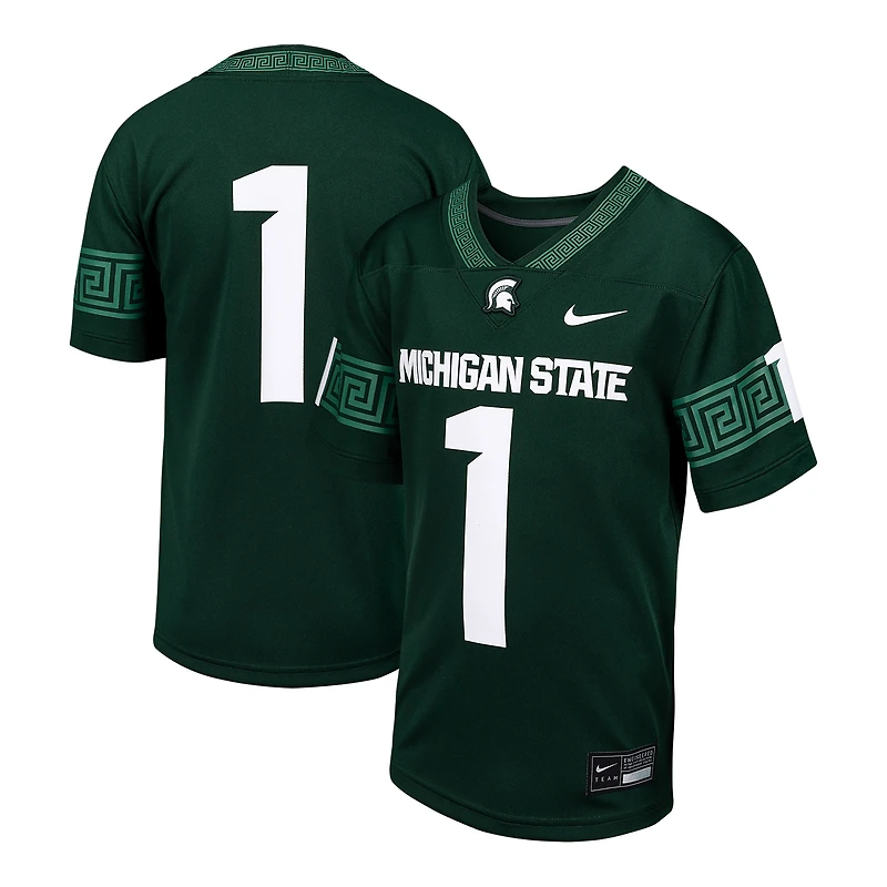 Maillot de football intouchable Nike #1 Michigan State Spartans pour tout-petits