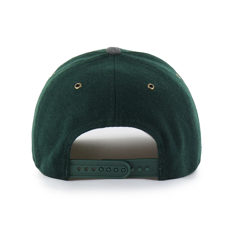 Unisex '47 Dark Green Michigan State Spartans Windowpane Plaid Collection Hitch Adjustable Hat