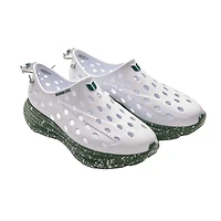Unisex Kane Footwear White Michigan State Spartans Speckle Recovery Shoes