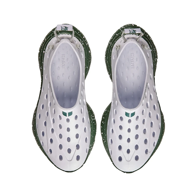 Unisex Kane Footwear White Michigan State Spartans Speckle Recovery Shoes