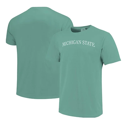 Unisex  Light Green Michigan State Spartans Comfort Colors Fashion Color Arch T-Shirt
