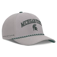 Unisex Nike Gray Michigan State Spartans Primetime Rise Rope Adjustable Hat