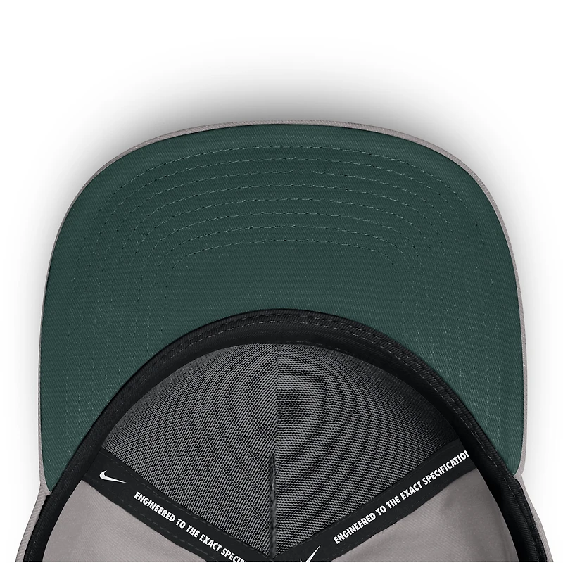 Unisex Nike Gray Michigan State Spartans Primetime Rise Rope Adjustable Hat