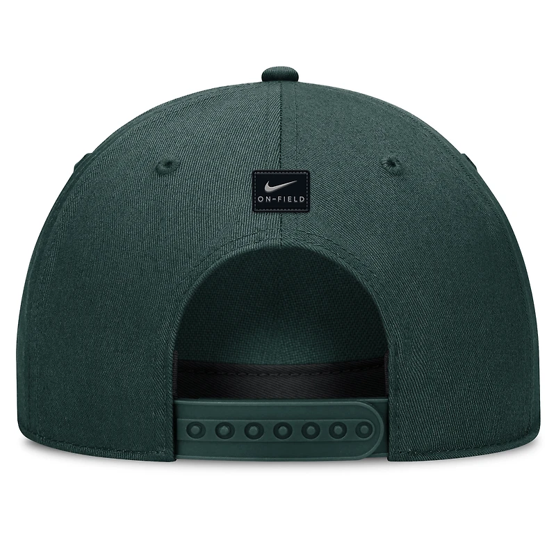 Unisex Nike Green Michigan State Spartans 2024 Sideline Rise Adjustable Hat