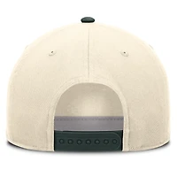Casquette unisexe Nike Campus Prep Rise ajustable, couleur naturelle/verte, Michigan State Spartans