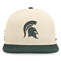 Casquette unisexe Nike naturelle/verte Michigan State Spartans Campus Prep