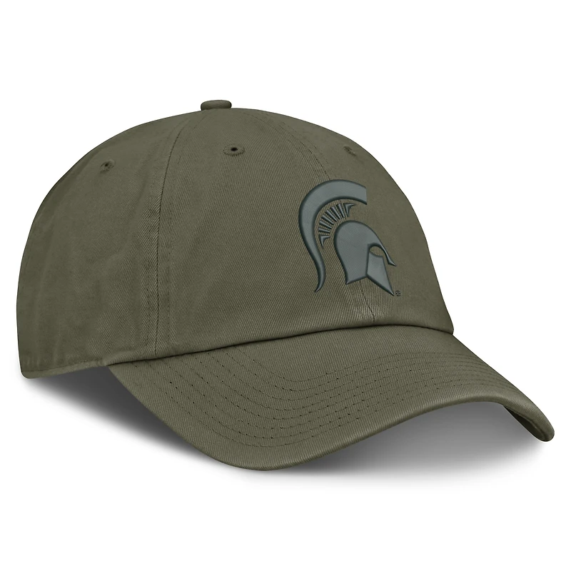 Unisex Nike Olive Michigan State Spartans Primetime Club Adjustable Hat