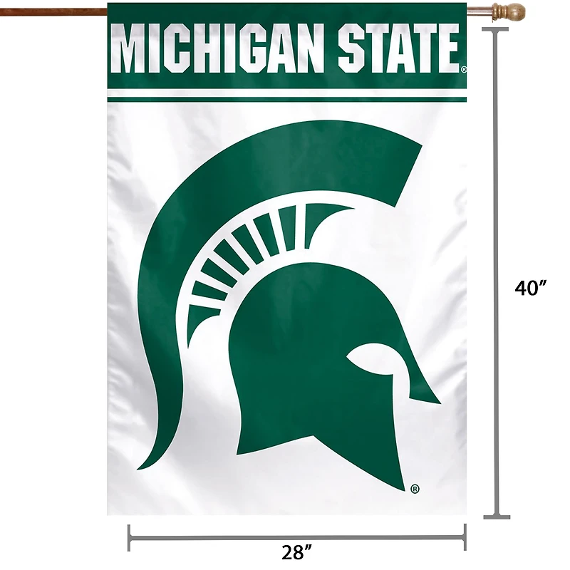 WinCraft Michigan State Spartans 28 "x 40" Logo Bannière verticale simple face