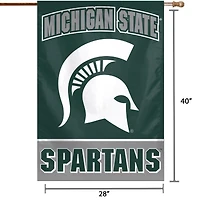 WinCraft Michigan State Spartans 28" x 40" Primary Logo Single-Sided Vertical Banner