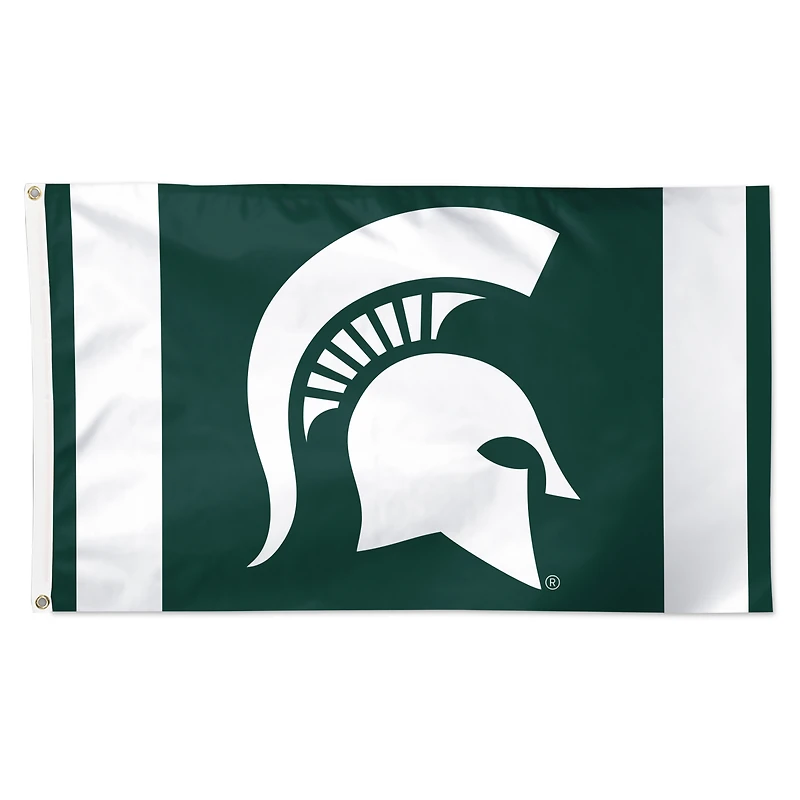Drapeau WinCraft Michigan State Spartans 3' x 5' à rayures verticales de luxe, simple face