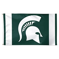 Drapeau WinCraft Michigan State Spartans 3' x 5' à rayures verticales de luxe, simple face