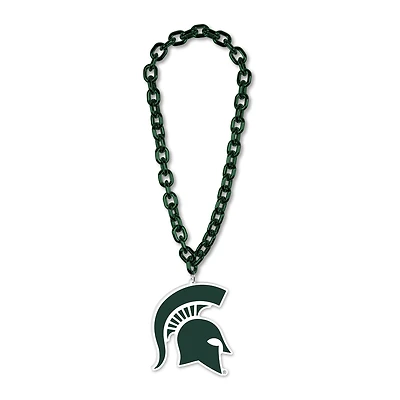 WinCraft Collier avec logo à grande chaîne des Spartans de l'État du Michigan