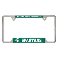 WinCraft  Michigan State Spartans Chrome Plated Metal License Plate Frame