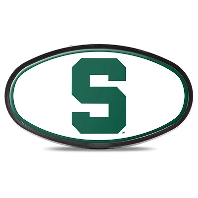 Housse d'attelage de hayon WinCraft Michigan State Spartans ovale recouverte de couleur