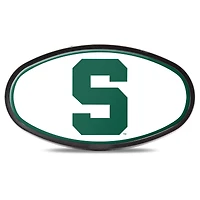 Housse d'attelage de hayon WinCraft Michigan State Spartans ovale recouverte de couleur