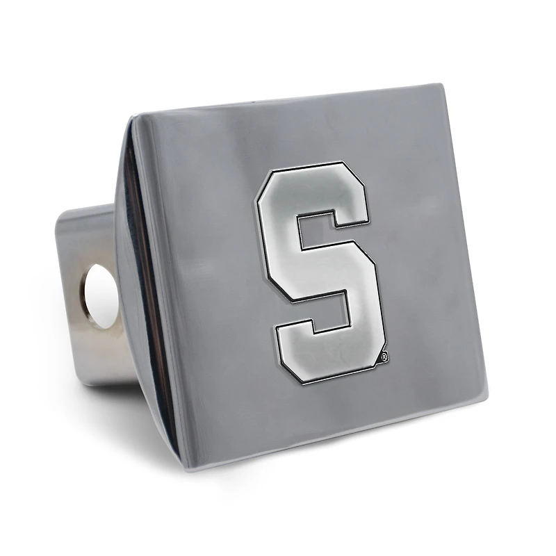 WinCraft Michigan State Spartans Premium Metal Chrome Hitch Cover