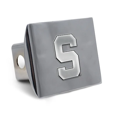 WinCraft Michigan State Spartans Premium Metal Chrome Hitch Cover