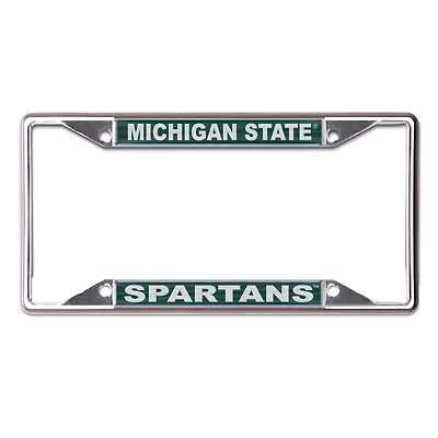 WinCraft Michigan State Spartans Printed Primary Metal License Plate Frame