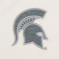 T-shirt court en French Terry inversé Pro Standard pour femme, couleur crème, Michigan State Spartans