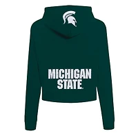 Women's Pro Standard Green Michigan State Spartans Game Day Sequin Full-Zip Hooded Jacket