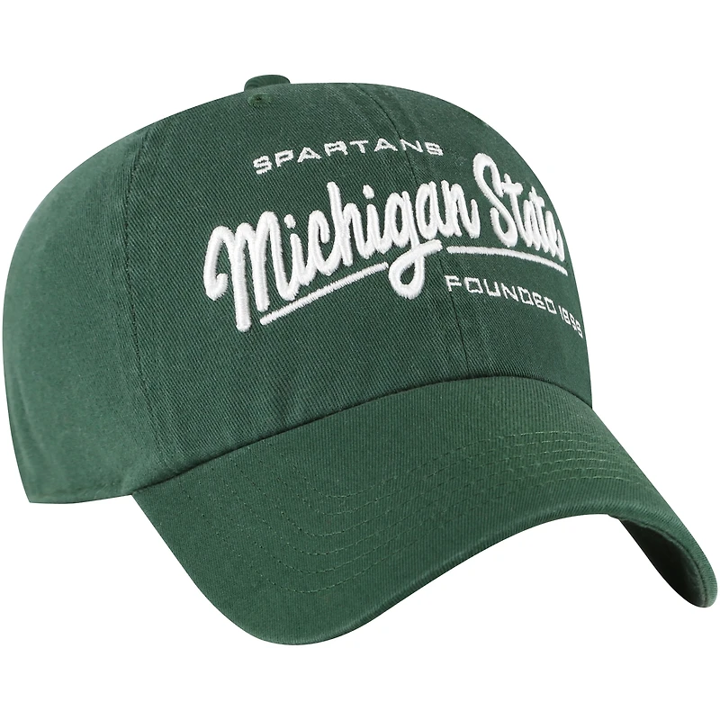 Casquette ajustable Sidney Clean Up des Michigan State Spartans '47 pour femmes, verte