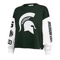 Women's '47 Green Michigan State Spartans Sydney Long Sleeve T-Shirt