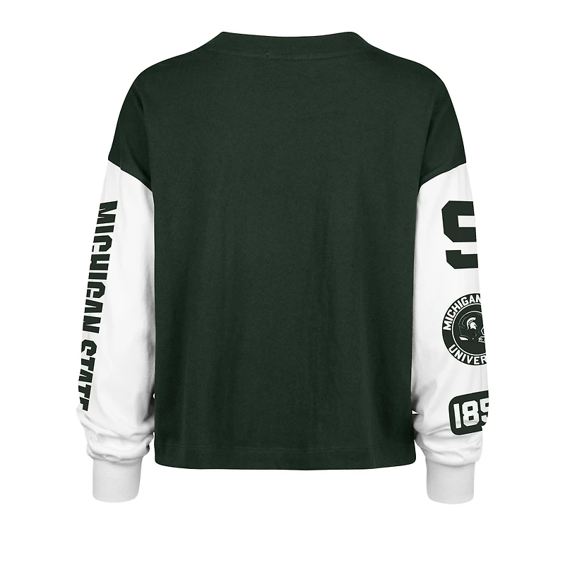 Women's '47 Green Michigan State Spartans Sydney Long Sleeve T-Shirt