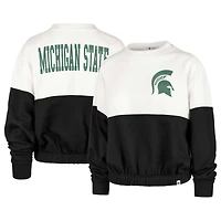 Sweat-shirt '47 pour femmes, blanc/noir, Michigan State Spartans Take Two Bonita