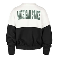 Sweat-shirt '47 pour femmes, blanc/noir, Michigan State Spartans Take Two Bonita