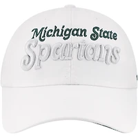 Women's '47 White Michigan State Spartans Pensacola Clean Up Adjustable Hat