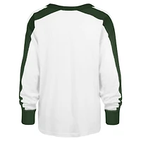 T-shirt blanc à manches longues '47 Michigan State Spartans Premier Caribou Raglan pour femmes