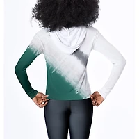 Women's Certo White Michigan State Spartans Tie-Dye Hooded Long Sleeve T-Shirt