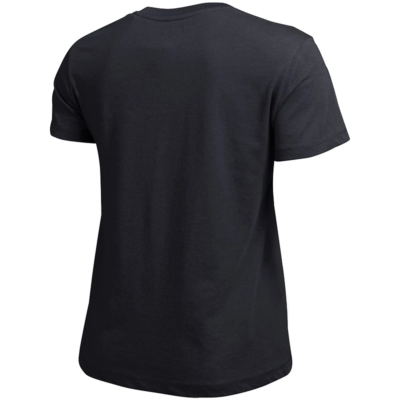 Women's Champion  Black Michigan State Spartans Arched Over Logo T-Shirt