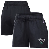 Short Champion noir pour femmes, modèle Michigan State Spartans Powerblend à taille élastique