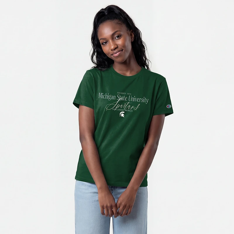 Women's Champion Green Michigan State Spartans Lifestyle T-Shirt