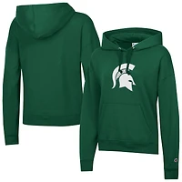 Sweat à capuche en polaire Powerblend vert Champion pour femme des Spartans de l'État du Michigan