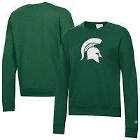 Women's Champion Green Michigan State Spartans Powerblend Sweatshirt