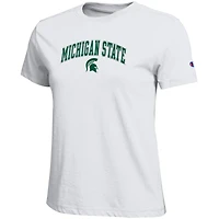 Women's Champion Michigan State Spartans Arched Over Logo T-Shirt