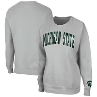 Chandail à enfiler Colosseum Michigan State Spartans Campanile pour femme, gris