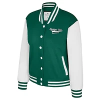 Veste polaire à boutons-pression French Baguette pour femme, vert Colosseum, Michigan State Spartans