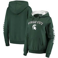 Sweat à capuche Colosseum Green Michigan State Spartans Loud and Proud pour femmes