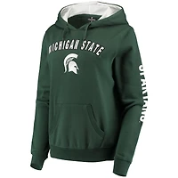 Sweat à capuche Loud and Proud des Spartans de l'État du Michigan vert Colosseum pour femmes