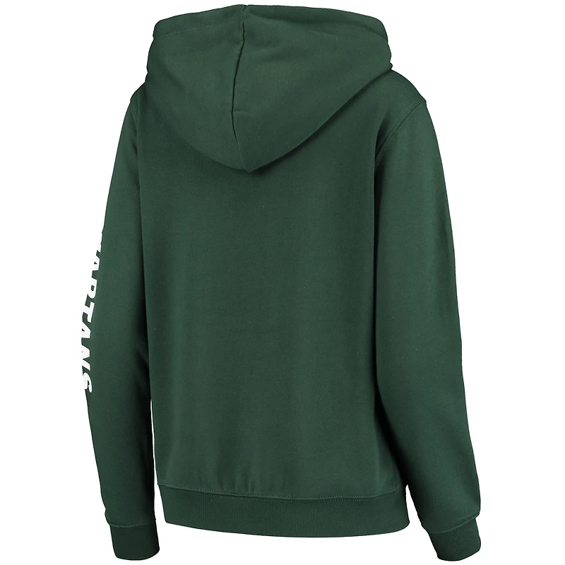 Sweat à capuche Loud and Proud des Spartans de l'État du Michigan vert Colosseum pour femmes